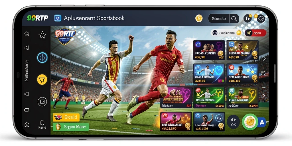 Tampilan screenshot menampilkan pengalaman gameplay Sportsbook yang menarik.