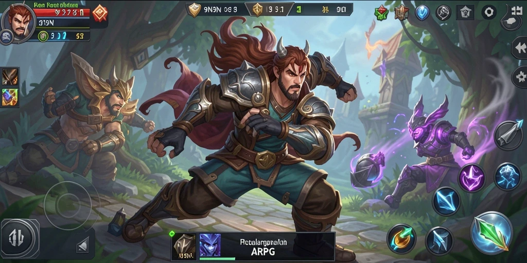Tampilan gameplay seru dalam dunia ARPG yang menantang.