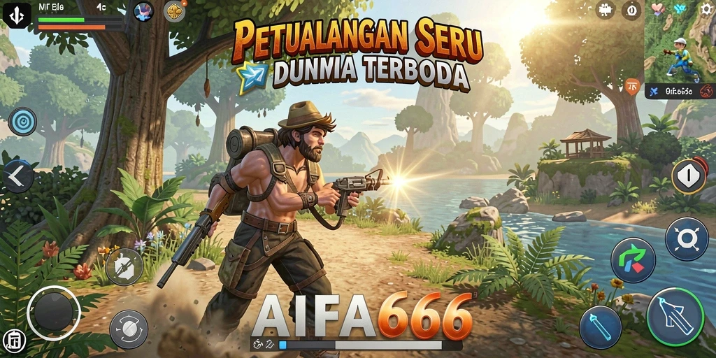 Tampilan gameplay seru di dunia terbuka AIFA66.