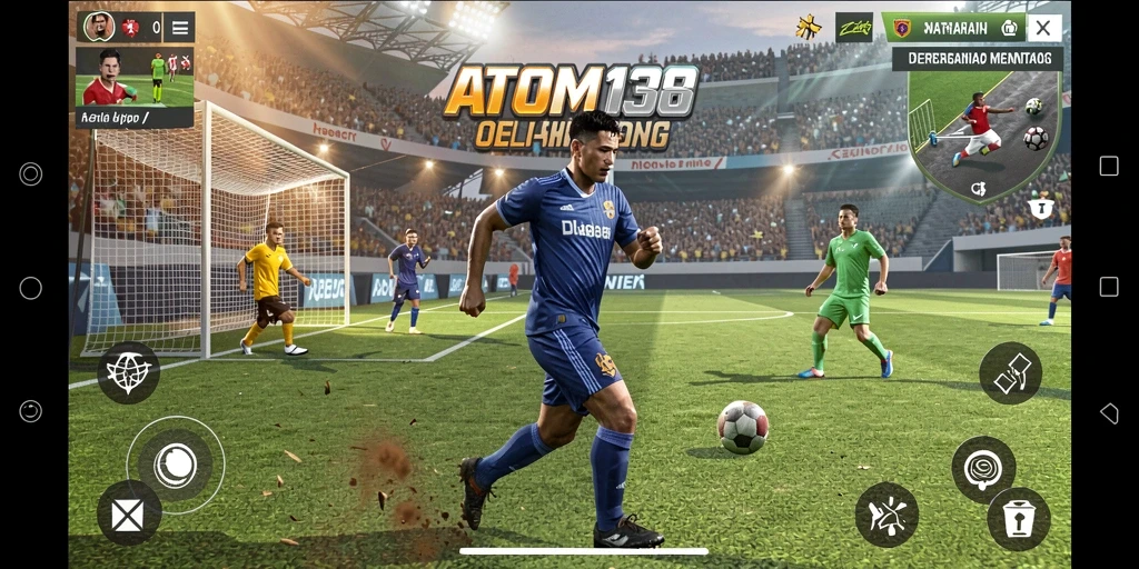 Screenshot ATOM138 menunjukkan gameplay yang intens dan dinamis.