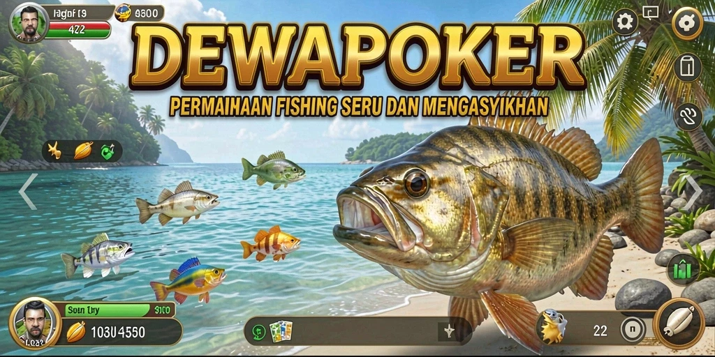 Tangkapan ikan beragam dalam gameplay DEWAPOKER yang seru.