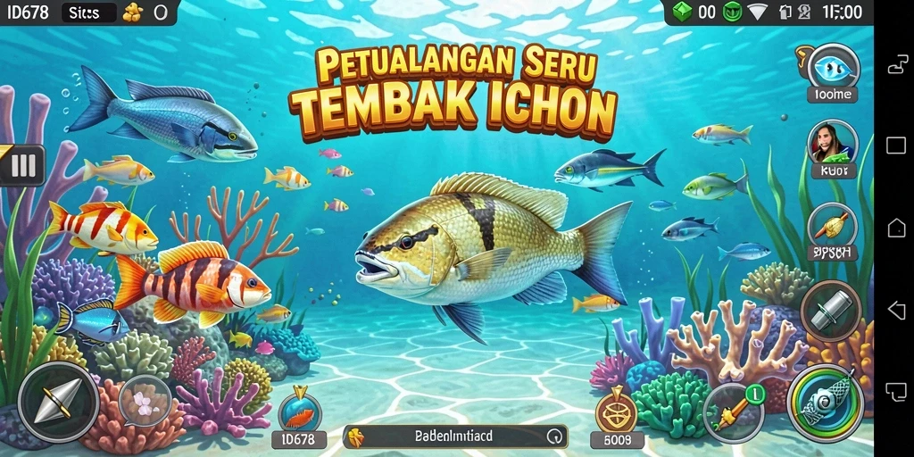 Gameplay seru menembak ikan di ID678 dengan grafis menawan.