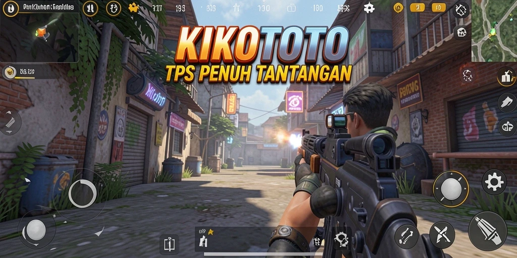 Tampilan gameplay menegangkan dalam KIKOTOTO dengan aksi TPS.