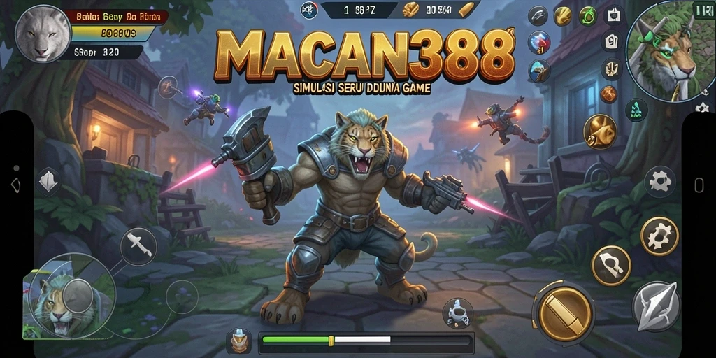 Tampilan utama gameplay <strong>MACAN388</strong>, menunjukkan keseruan dalam simulasi.