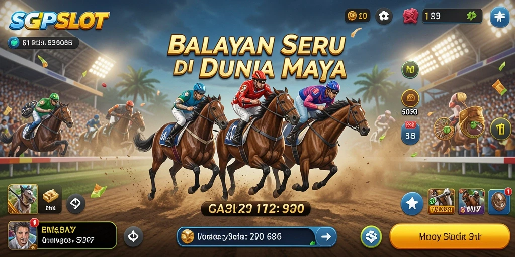 Tampilan menarik dari gameplay balapan di SGPSLOT.