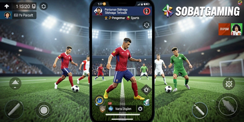 Tampilan menarik dari gameplay SOBATGAMING dengan berbagai pilihan olahraga.