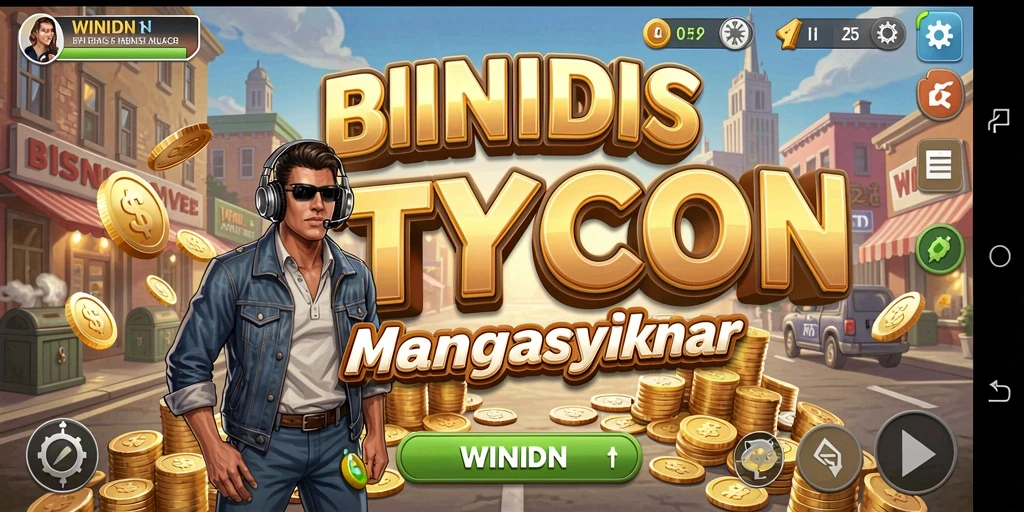 Tampilan gameplay menarik di WINIDN dengan bisnis yang berkembang.